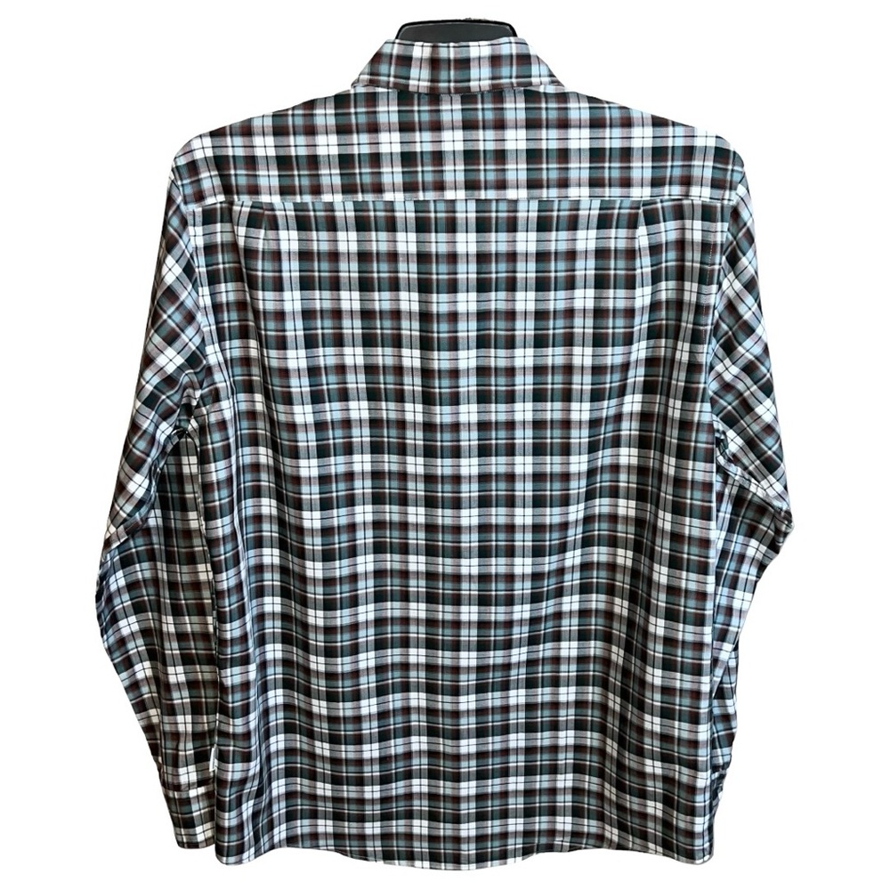 Rodd & Gun Shirt Men’s L White Burgundy Sports Fit Italian Fabric Button Front - Picture 4 of 4